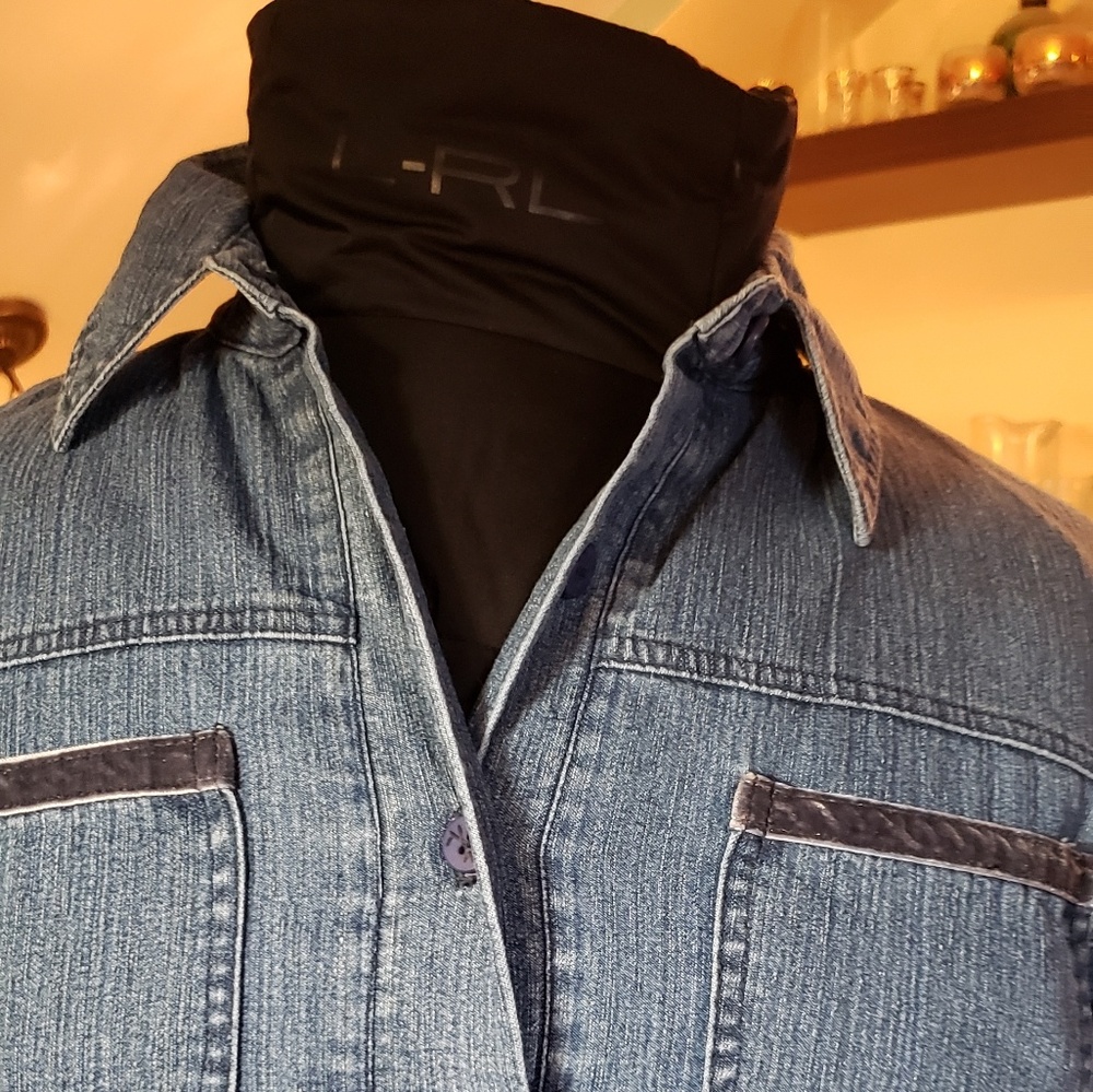 Ruby Road Denim Button Front Jacket - image 3